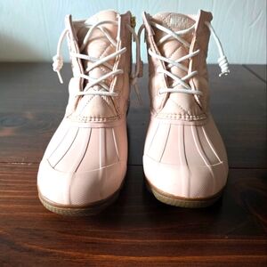Sperry Syren Quilt Duck Boots - Blush - Women's Size 8M